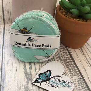 Soft Reusable Face Wipes, Makeup Wipes, Eye Make Up Remover Pads, Zero Waste Face Pads, Facial Cleansing Rounds, Face Wipes, Gift For Her image 5