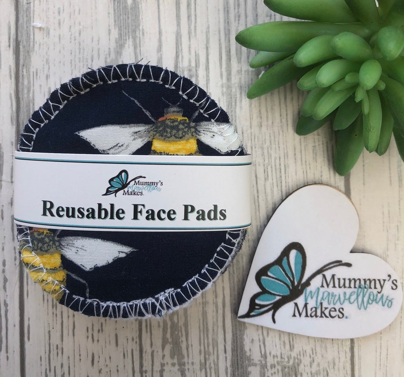 Soft Reusable Face Wipes, Zero Waste Makeup Wipes, Eye Make Up Remover Pads, Face Pads, Flamingo Face Pads, Face Wipes, Gift For Her image 5