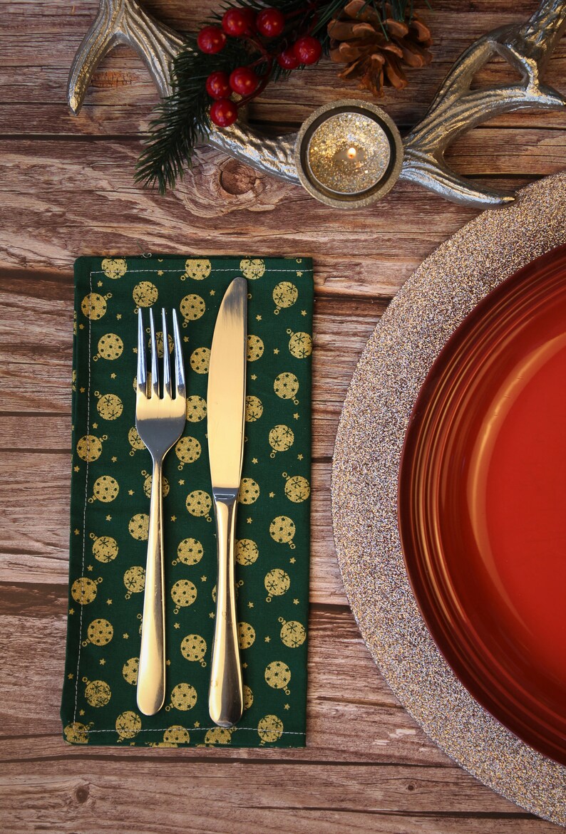 Christmas Napkins Christmas Serviettes Cotton Napkins Etsy UK