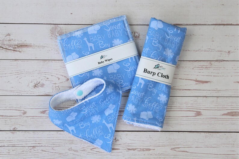 New Baby Gift Set Eco Gift Set Baby Bib Reusable Baby Etsy UK