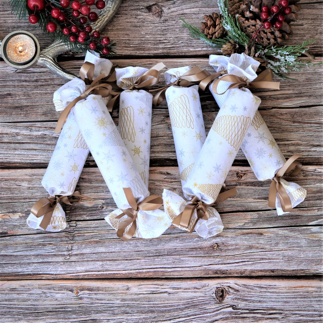 Craquelins de Noël Craquelins en tissu réutilisables - Etsy France