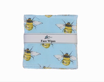 Soft Reusable Face Wipes, Makeup Wipes, Eye Make Up Remover Pads, Face Pads, Facial Cleansing Rounds, Gift For Her, Soft Face Wipes