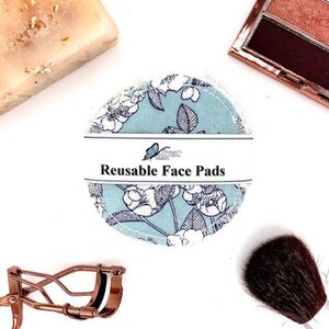 Soft Reusable Face Wipes, Makeup Wipes, Eye Make Up Remover Pads, Zero Waste Face Pads, Facial Cleansing Rounds, Face Wipes, Gift For Her image 7