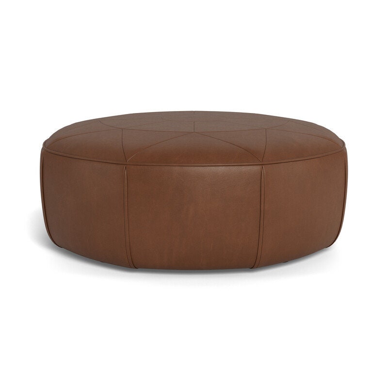 Multi functional Moroccan Leather Ottoman Pouf Handmade