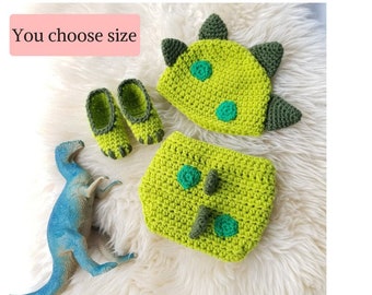 BABY DINOSAUR COSTUME , Newborn Halloween Costume , Newborn prop sets