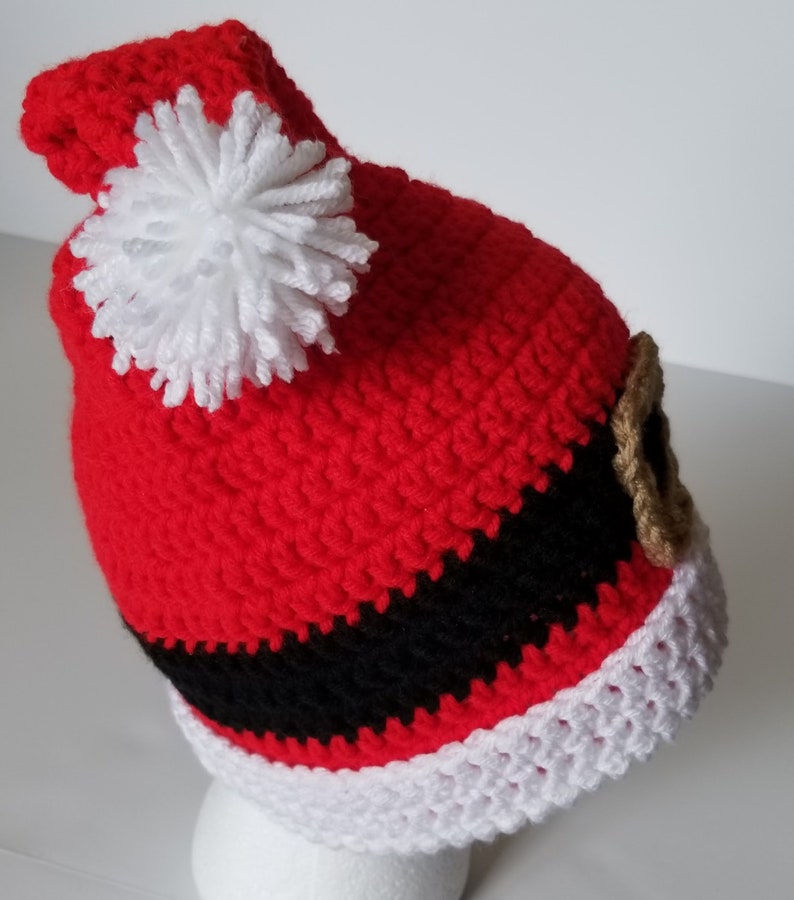 CROCHET SANTA HAT Christmas Pajamas Crochet Christmas Hat Baby Santa Hat Christmas Photo Prop