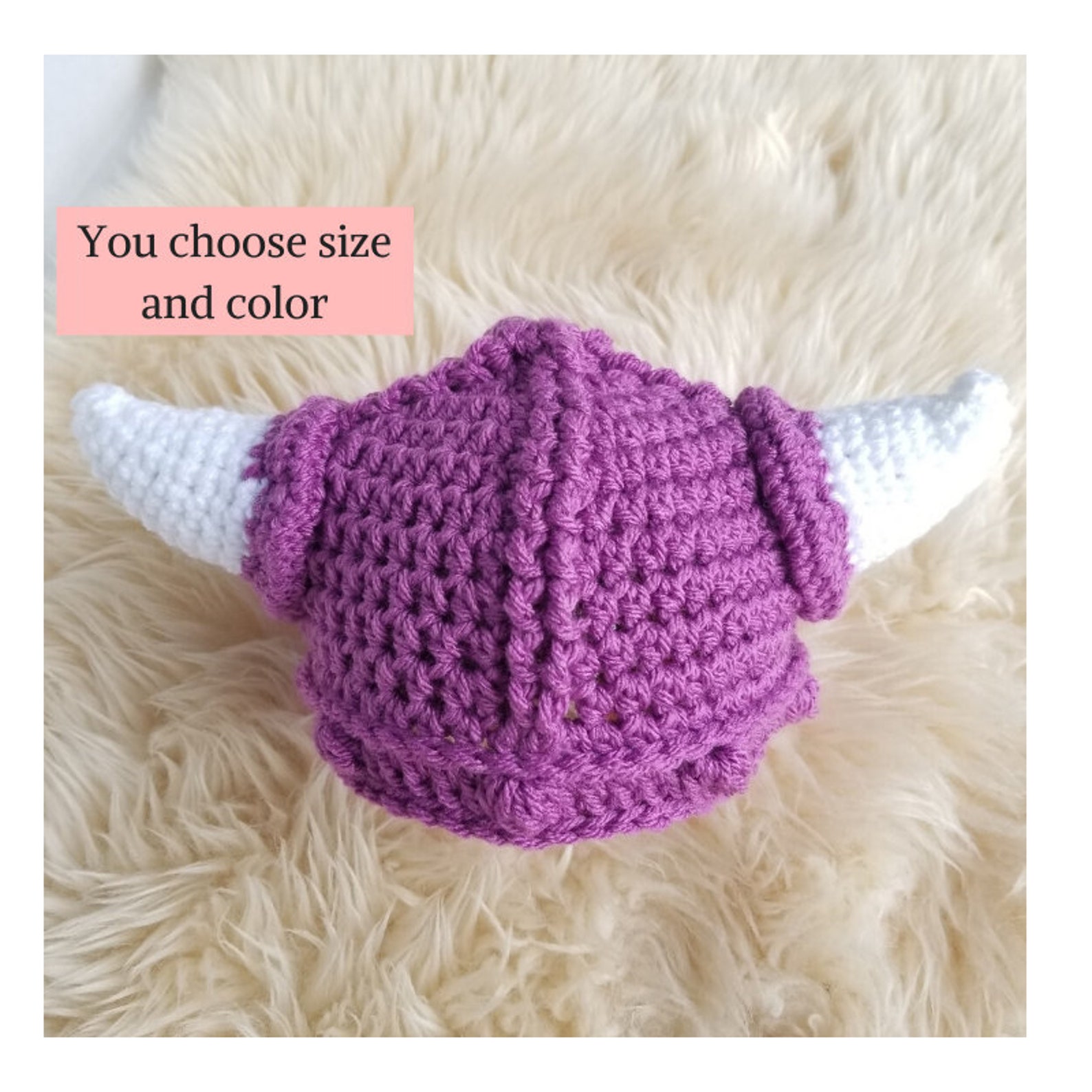 CROCHET VIKING HAT Crochet Baby Girl Hat Viking costume Etsy
