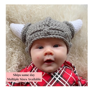 BABY VIKING HAT , Viking Helmet , Viking Clothing  , Pagan Clothing
