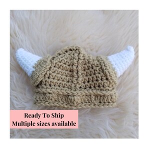 BABY VIKING HAT , Viking Helmet , Viking Clothing , Baby Boy Halloween Costume , Pagan Clothing