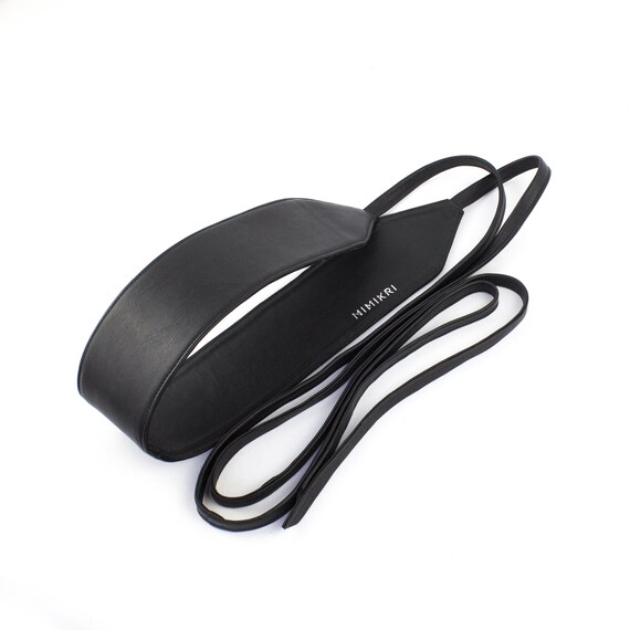 genuine leather obi belt