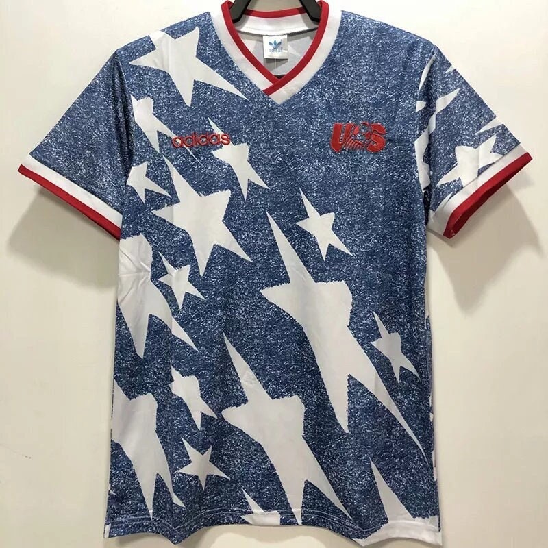 USA National Team Football Jersey 1994 World Cup Retro Shirt Vintage Soccer  United States