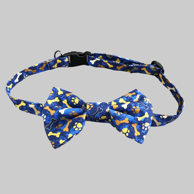 Adjustable Pet Collar Dog Bow Tie Accessory Pet Bowtie Dog Collar Puppy