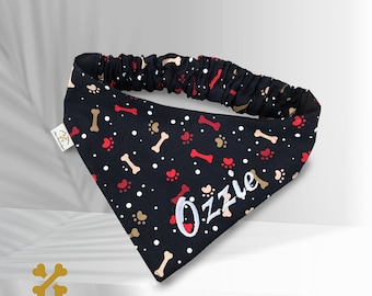 Personalized Dog Bandana - Custom Pet Scarf -  Handmade Cat Bandana - Puppy Gift - Unique Patterns