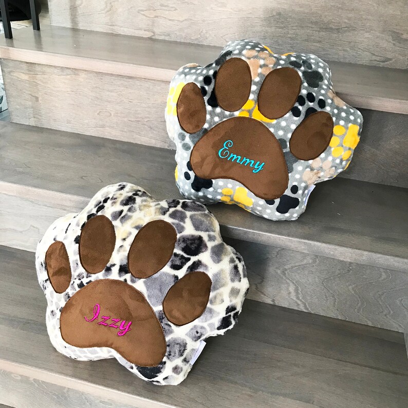 Dog Pillow Bed Personalized Dog Pillow Paw Pillow Pet Etsy