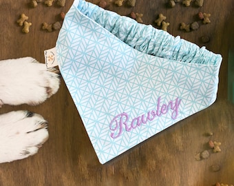 Custom personalized pet bandana, dog or cat bandana, customized gift bandana, pet scarf, dog kerchief
