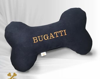 Personalized Dog Bone Toy with Name – Dog Gift - Custom Embroidered Pet Pillow