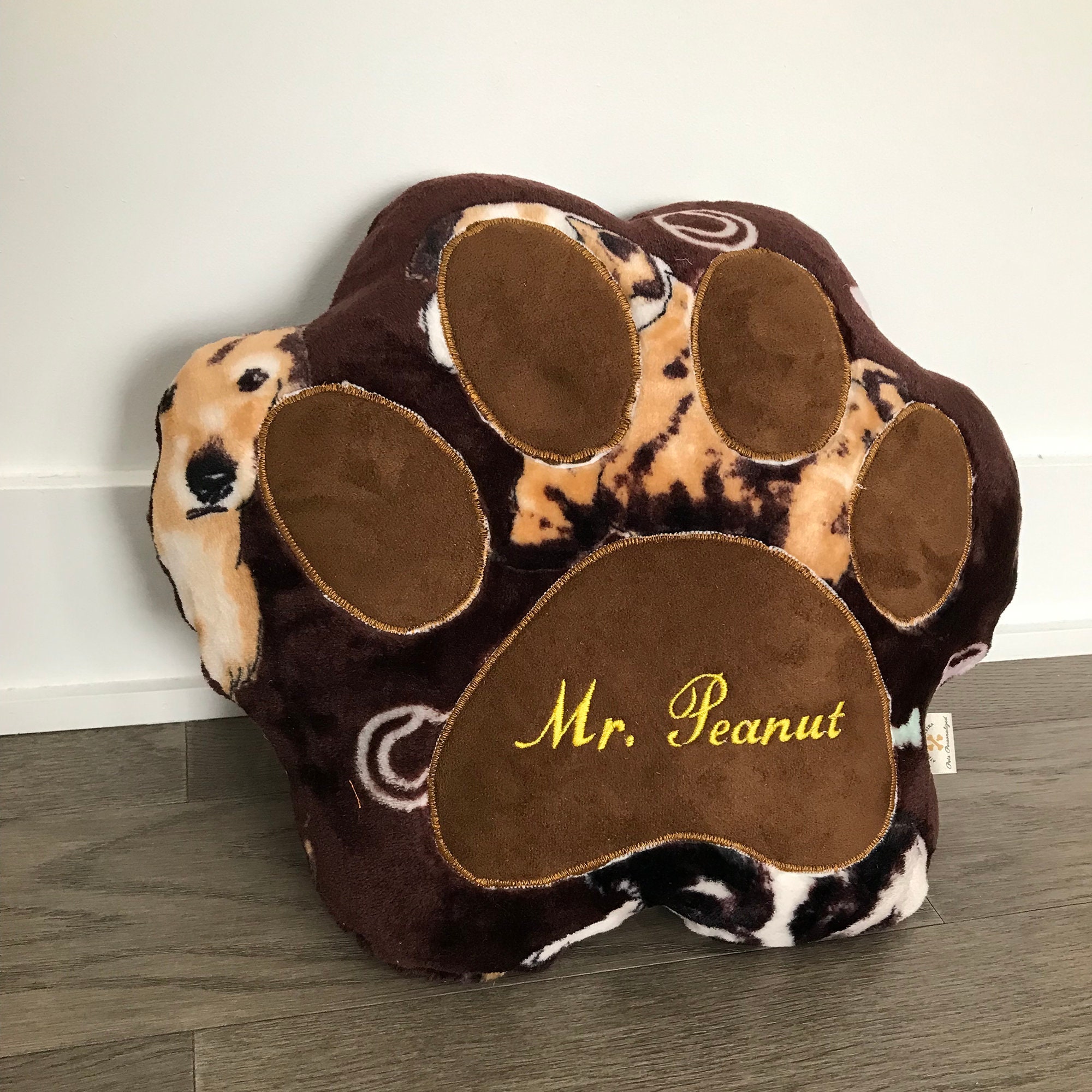 Dog Pillow Bed Personalized Dog Pillow Paw Pillow Pet Etsy