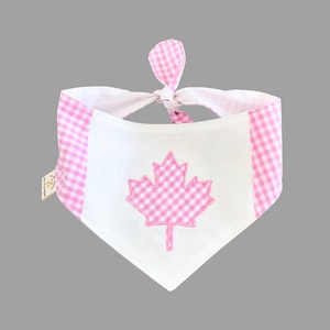 Hochwertiges Kanada-Haustier-Bandana, Ahornblatt-Hunde- oder Katzen-Bandana, personalisierter Haustierschal mit Applikation
