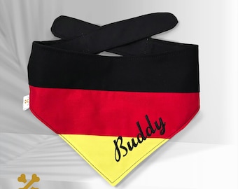 World Cup Bandana, Personalized Country Flag Pet Bandana, Patriotic Dog Scarf