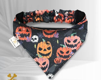 Bandana pour animaux de compagnie personnalisé avec élastique à l'arrière, haute qualité, bandana pour chien, chat, facile à encliqueter