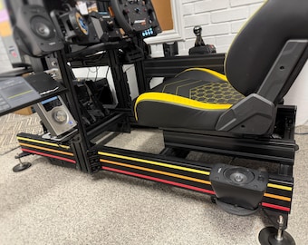 3D Printed T-Molding V2 (295mm): 40 Series Aluminum Sim Rig Cable Management