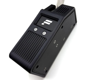 Fanatec V1.5 Handbrake Hard Shell Cover | Ribbed Matte Black Upgrade | PopsRacer Sim Racing Mod