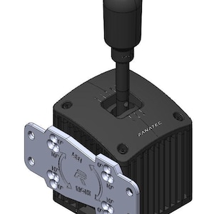 PopsRacer Fanatec CS Shifter 1.5 - low profile mount - 8020 horizontal mount