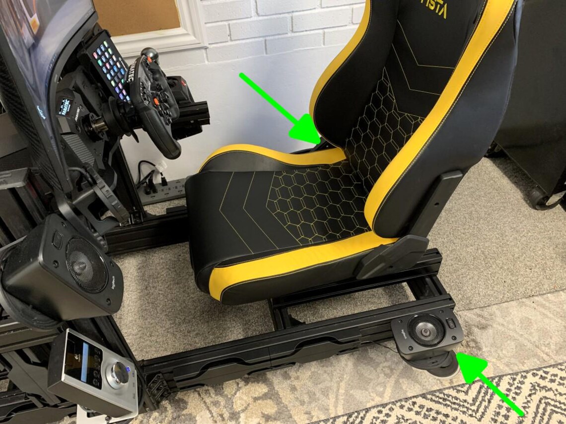Popsracer 8020 Sim Racing 5.1 Surround Speaker Mounts - Etsy