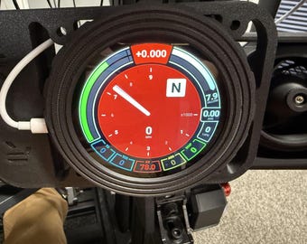 VoCore 3.4" SimHub LCD DIY Housing – USB Dashboard Mount, 3D Printed