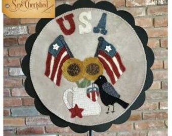 Round the Year July Folk Art Penny Pattern by Sew Cherished