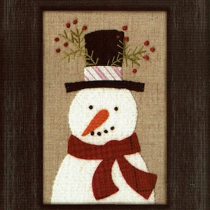 Frosty Folk Art Penny Rug by All Through the Night - Pattern