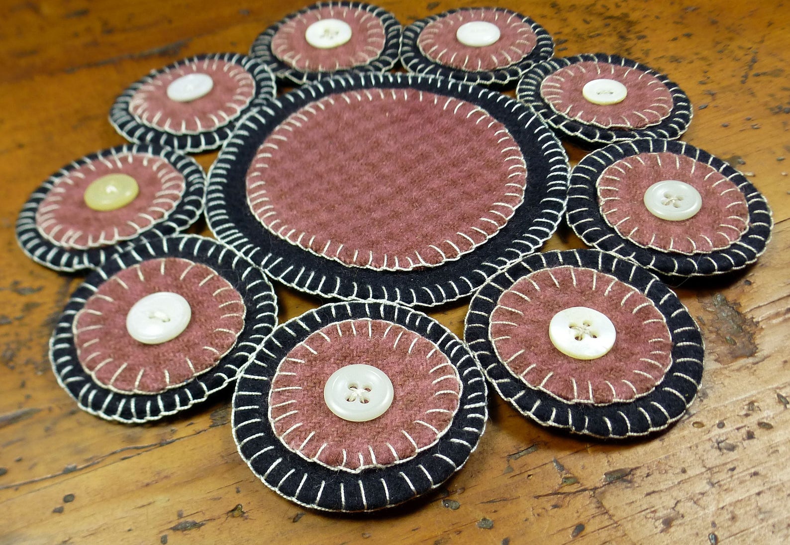 Sweet Penny Folk Art Penny Rug by Just Pennies by Linda - Etsy