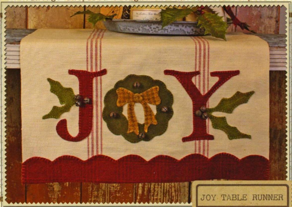 Joy Table Runner Penny Mat Folk Art Penny Pattern by Buttermilk Basin ...