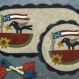 Simply Scalloped Mats July Folk Art Penny Pattern by Buttermilk Basin ...