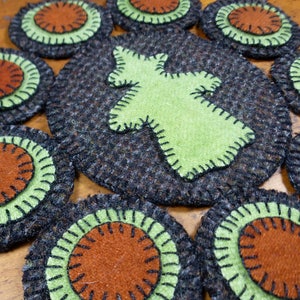 Witchy Penny Folk Art Penny Rug by Just Pennies by Linda - Pattern