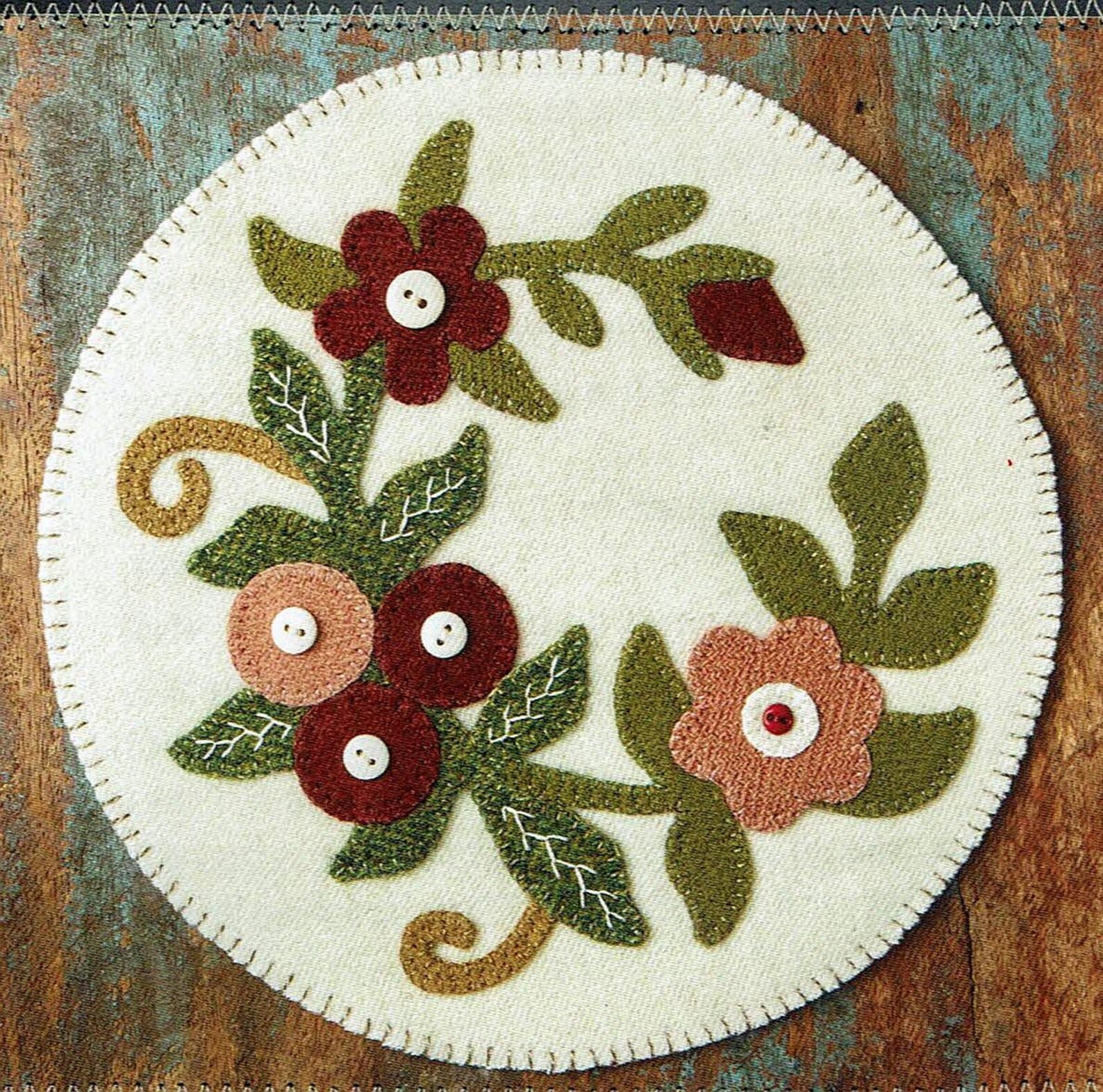 Posie Mat Folk Art Penny Pattern by Buttermilk Basin - Etsy