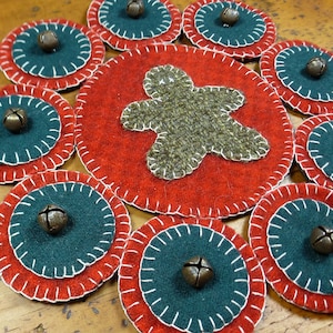 Ginger Penny Folk Art Penny Rug by Just Pennies by Linda - Pattern