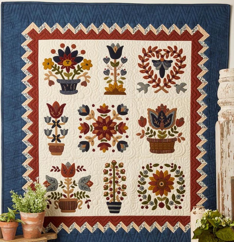 Autumn in Baltimore Quilt Folk Art Penny Pattern by Buttermilk Basin - Etsy