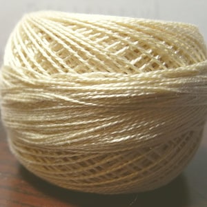 Ball of DMC #12 Pearl Cotton Color Ecru