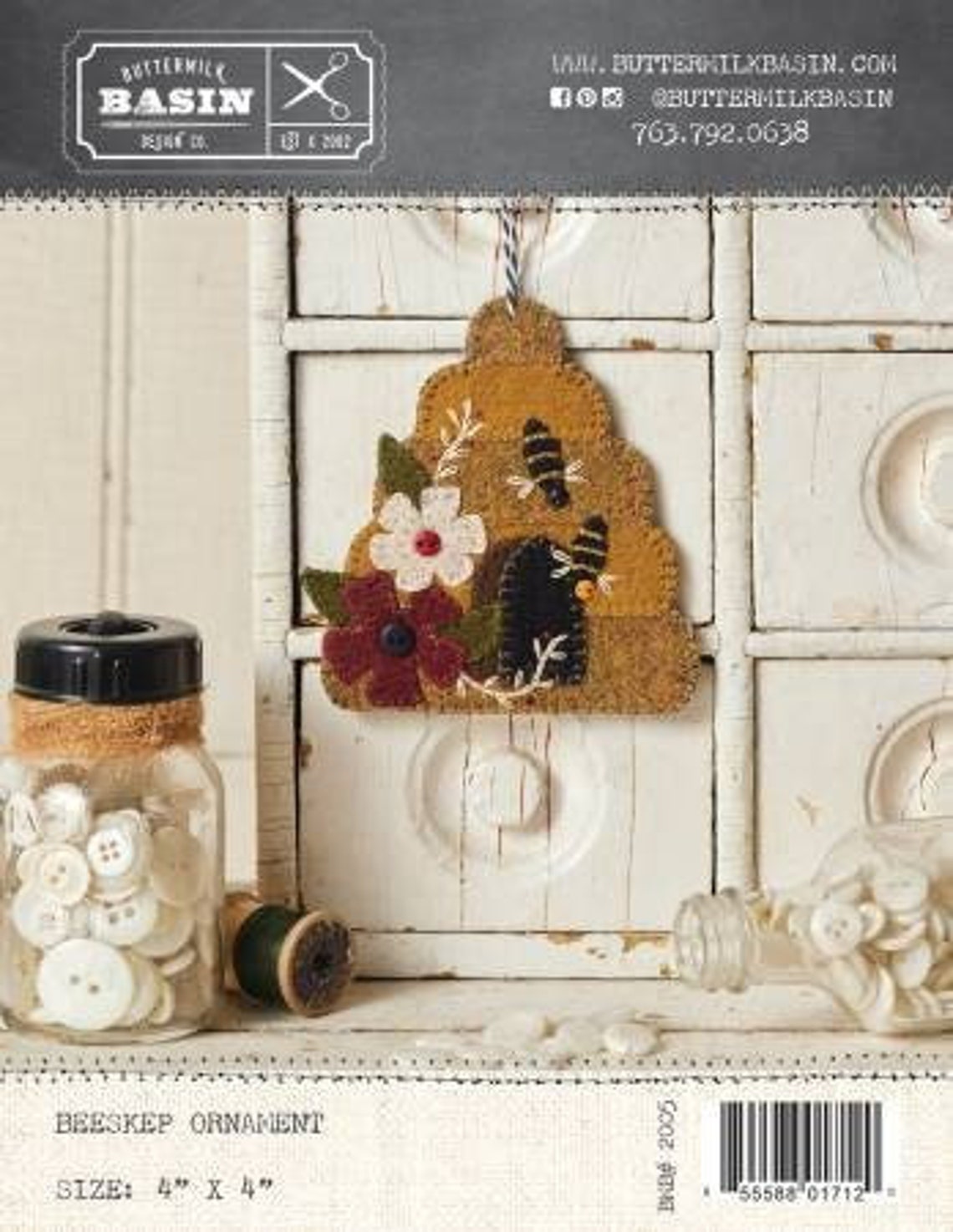Beeskep Ornament Folk Art Penny Pattern by Buttermilk Basin - Etsy