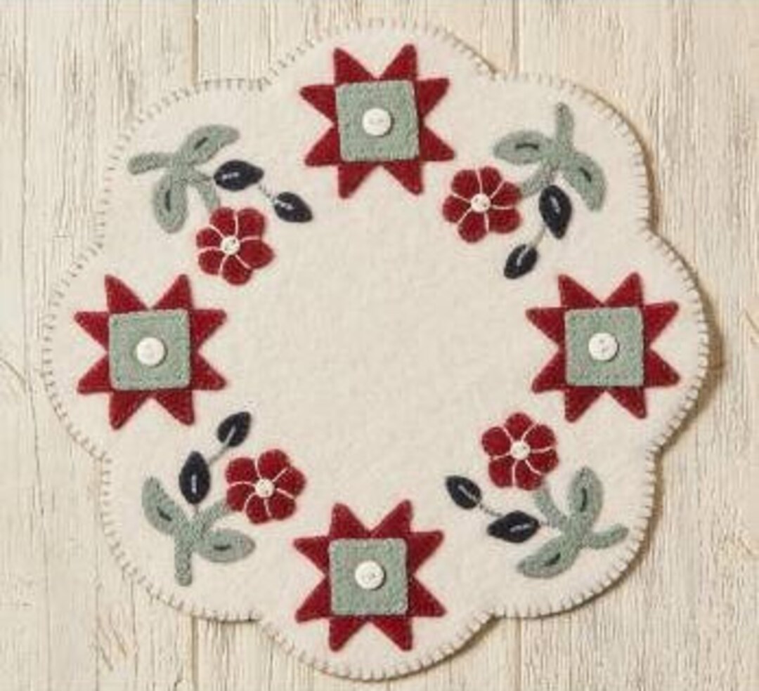 Basin Penny Mats Thru the Year - July Folk Art Penny Pattern by ...