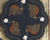 March Penny Mat Folk Art Penny Pattern by Buttermilk Basin