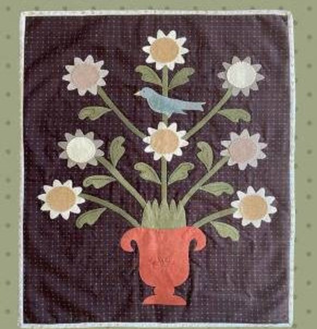 Flower Urn Folk Art Penny Pattern by Buttermilk Basin - Etsy