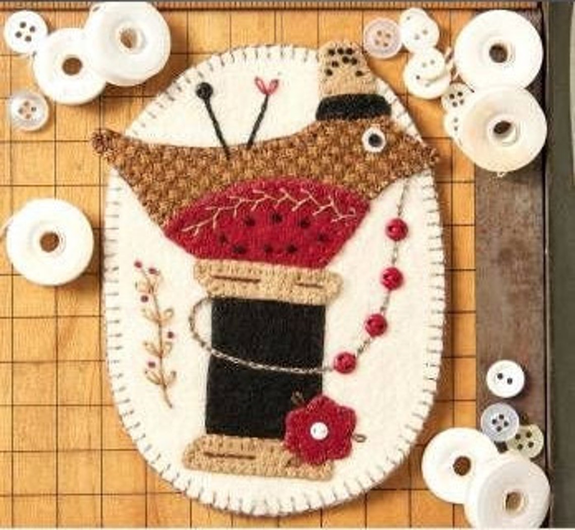JOY in Stitches Folk Art Penny Pattern by Buttermilk Basin - Etsy