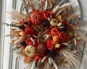 Handmade autumn wreath