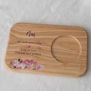 personalised tea and biscuits tray