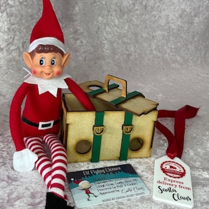 Christmas elf arrival suitcase sets