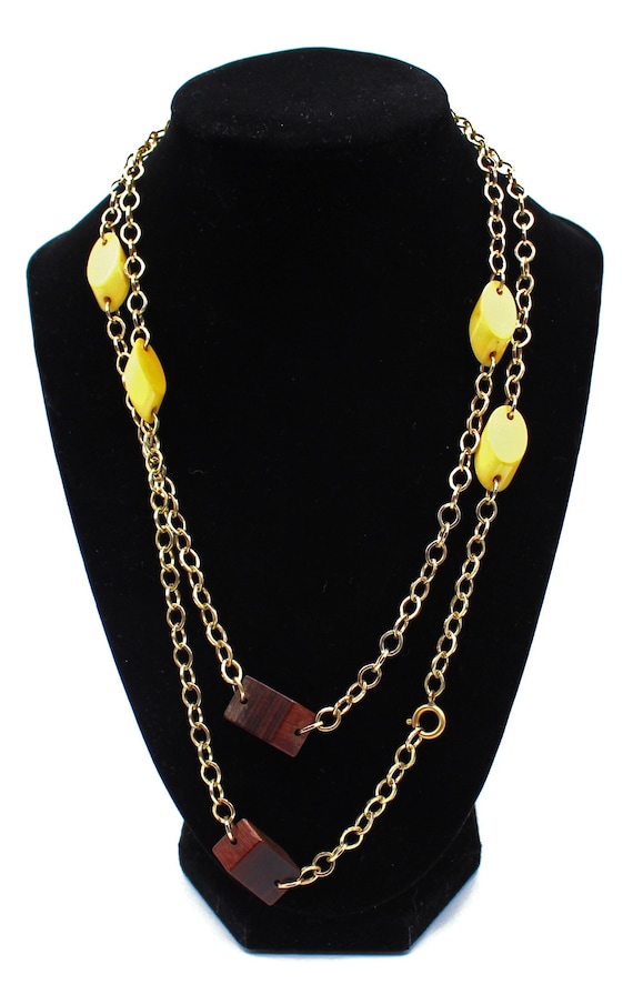 Lot De 2 Colliers Vintage En Ambre Ou Bakélite - Style Rétro - Voir Photos Pour Détails