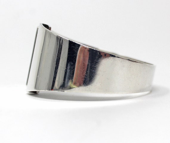Sterling Silver Modern Cuff with Large Labradorit… - image 4