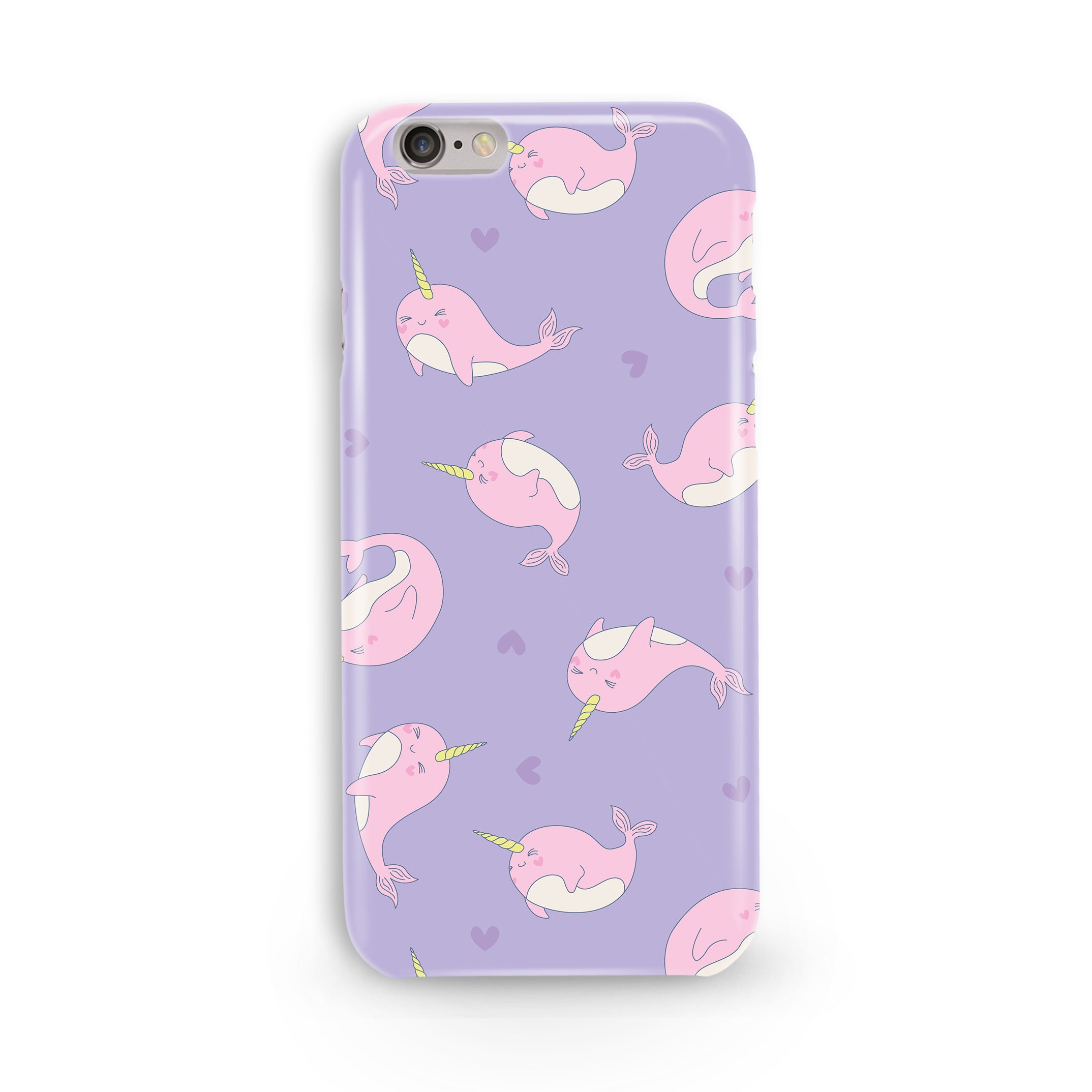 NARWHAL Phone Case Kawaii Unicorn Print iPhone XR Case Etsy